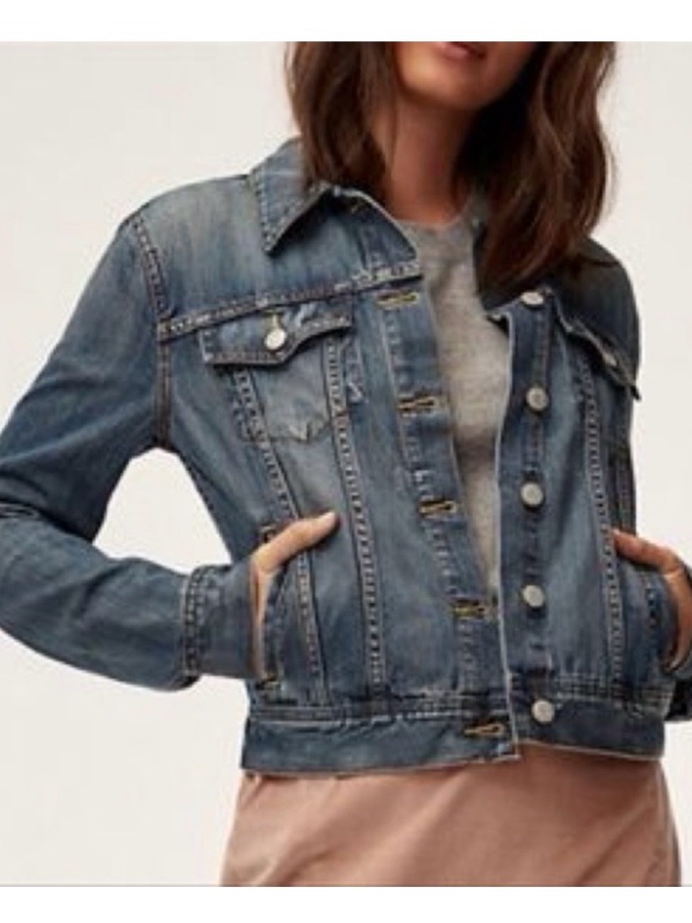 Talula Medium Blue Denim Jean Jacket